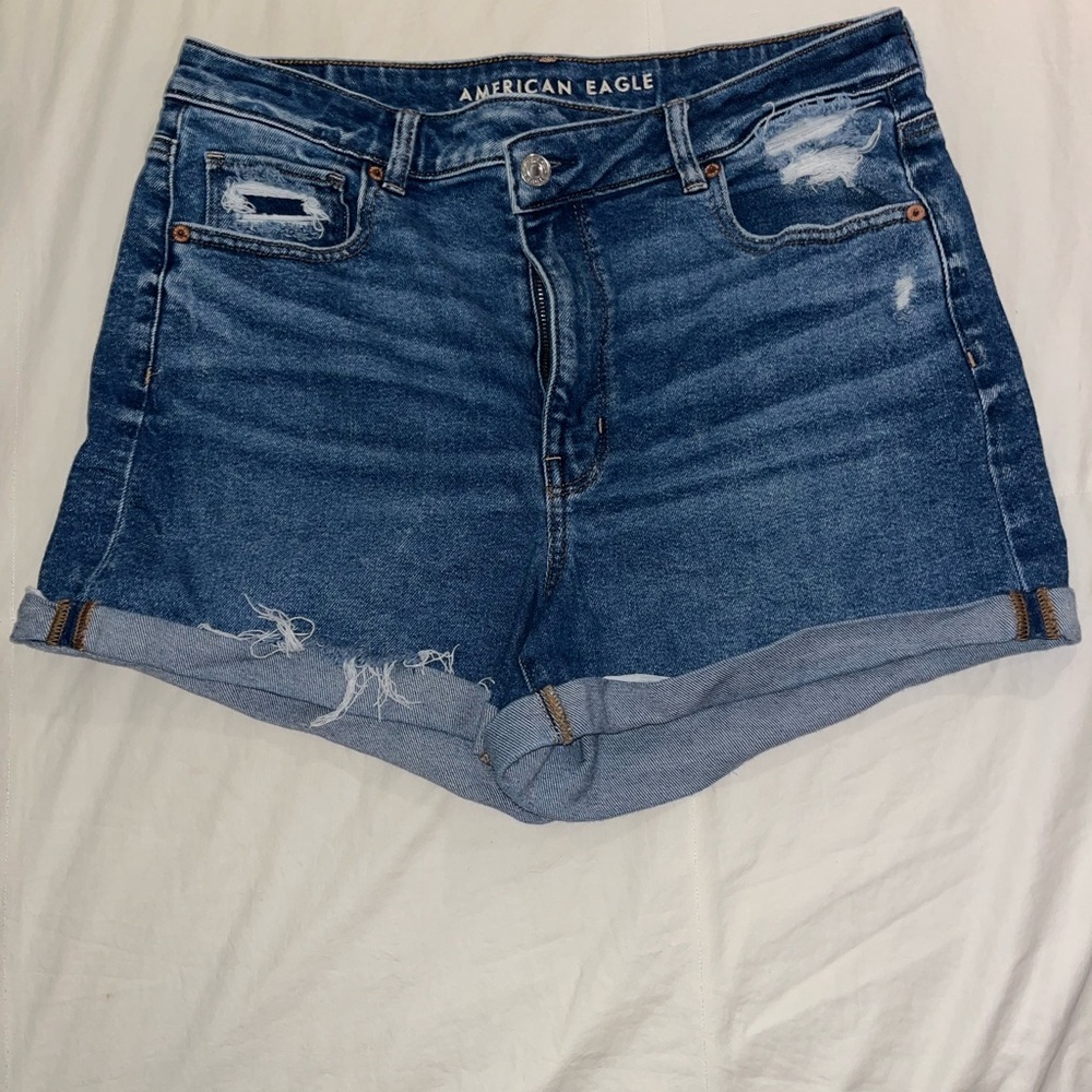 American Eagle Outfitters Crossover Waist Denim Shorts